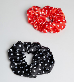 2 резинки для волос в горошек My Accessories London - Мульти