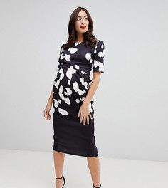 Платье миди с леопардовым принтом True Violet Maternity - Мульти