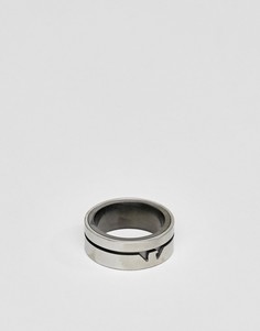 Мужское кольцо из нержавеющей стали Emporio Armani - Серебряный