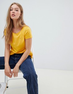 Футболка с овальным вырезом Tommy Jeans - Желтый