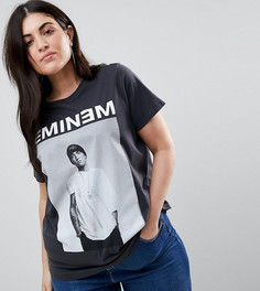 Футболка с принтом Eminem ASOS CURVE - Черный