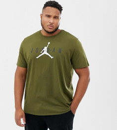 Зеленая футболка с логотипом Nike Jordan Plus Air AA1907-395 - Зеленый