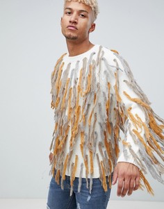 Джемпер с кисточками ASOS DESIGN - Бежевый
