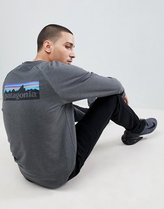 Patagonia P-6 Logo Lightweight Crew Neck Sweatshirt in Grey - Серый