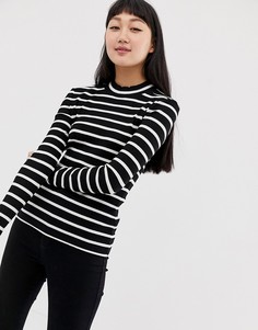 Полосатый топ в рубчик Only - Мульти