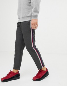 Серые брюки с цветными полосками Pull&Bear - Серый
