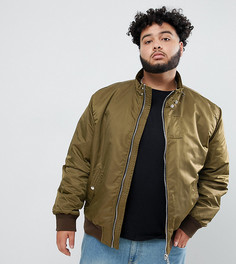 Куртка цвета хаки River Island Big & Tall - Зеленый
