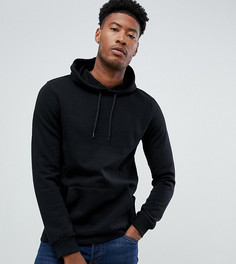 Худи черного цвета на молнии Burton Menswear TALL - Черный
