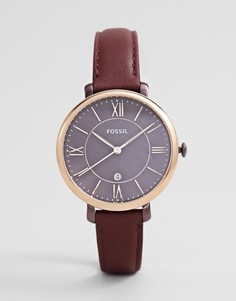 Fossil ES4099 Womens Jacqueline Leather Watch - Красный