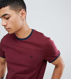 Jack Wills Baildon slim fit ringer t-shirt in burgundy - Красный