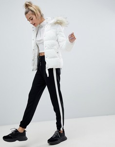 Черные джоггеры с полосками по бокам Bershka - Черный