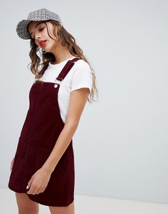 Вельветовый сарафан Bershka - Красный