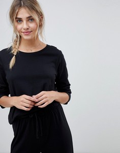 Комбинируемый пижамный лонгслив ASOS - Черный
