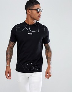 Черная футболка с логотипом Armani Exchange - Черный