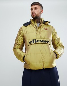 Золотистая дутая куртка ellesse Trillini - Черный