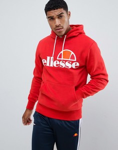 Красное худи с большим логотипом ellesse - Красный