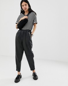 Полиуретановые джоггеры ASOS DESIGN - Черный
