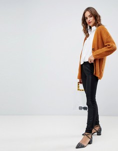 Y.A.S leather legging - Черный