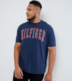 Темно-синяя футболка с логотипом Tommy Hilfiger Big & Tall - Темно-синий