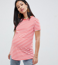 Футболка в полоску с круглым вырезом ASOS DESIGN Maternity - Мульти