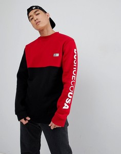 Черный свитшот с красной вставкой DC Shoes - Черный