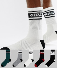 5 пар носков с логотипом Globe - Мульти