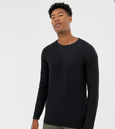 Черный обтягивающий лонгслив Burton Menswear Tall - Черный