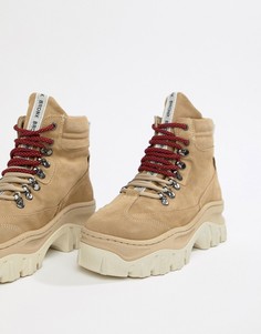 Bronx taupe suede chunky hiker boots - Бежевый