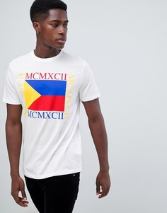 Белая футболка с принтом New Look - Белый