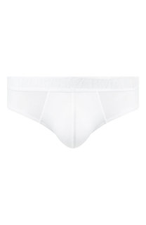 Хлопковые брифы с широкой резинкой Emporio Armani