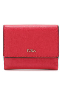 Кожаное портмоне с логотипом бренда Furla