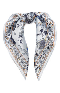 Шелковый платок с принтом Tory Burch