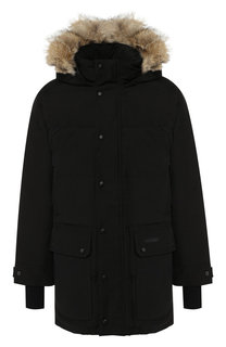 Пуховая парка Emory на молнии с меховой отделкой капюшона Canada Goose