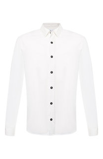 Хлопковая рубашка с вышивкой Stone Island