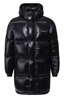 Пуховик на молнии с капюшоном Z Zegna