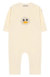 Бархатный комбинезон Moncler Enfant