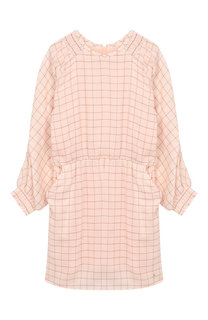 Хлопковое платье с эластичной вставкой на поясе Chloé