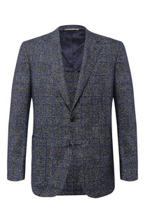 Однобортный пиджак из шерсти Canali
