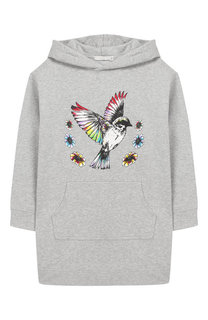 Хлопковое платье с капюшоном Stella McCartney