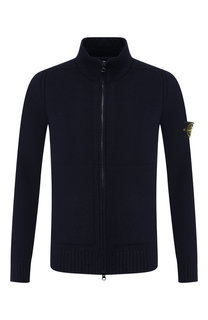 Шерстяной кардиган на молнии с воротником-стойкой Stone Island