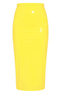 Однотонная юбка-карандаш с разрезом No. 21