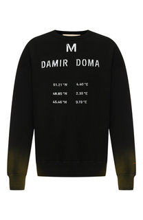 Хлопковый свитшот с принтом Damir Doma