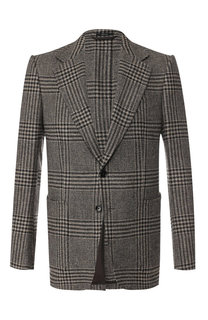 Однобортный пиджак из смеси шерсти и кашемира Tom Ford