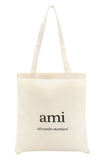 Текстильная сумка с принтом Ami