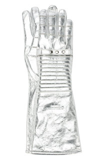 Удлиненные перчатки из металлизированной кожи CALVIN KLEIN 205W39NYC