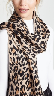 Kate Spade New York Leopard Muffler Scarf
