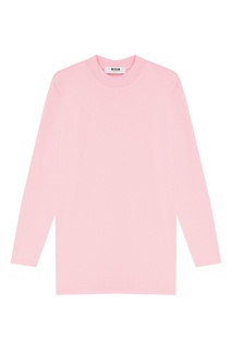 Розовый трикотажный лонгслив Msgm