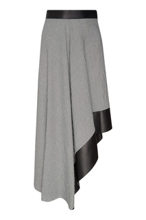 Асимметричная серая юбка Loewe