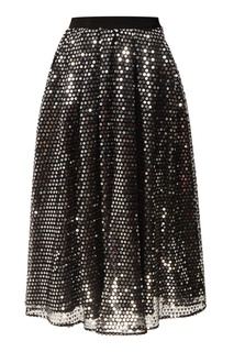 Юбка с серебристыми пайетками Msgm