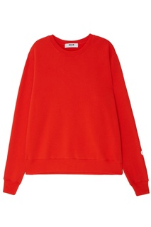 Красный свитшот с отделкой Msgm